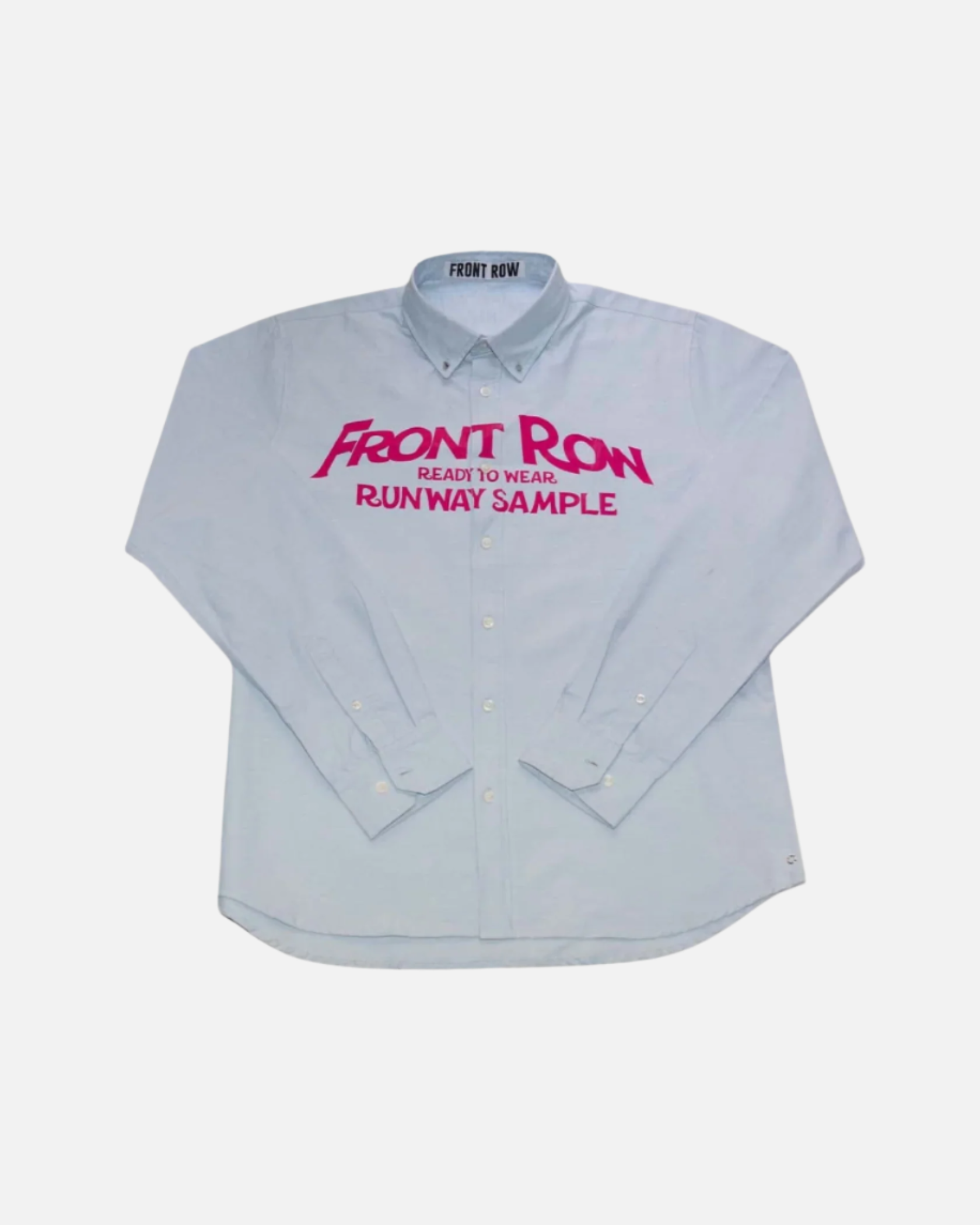 RUNWAY SAMPLE PRINTED OXFORD SHIRT BLUE