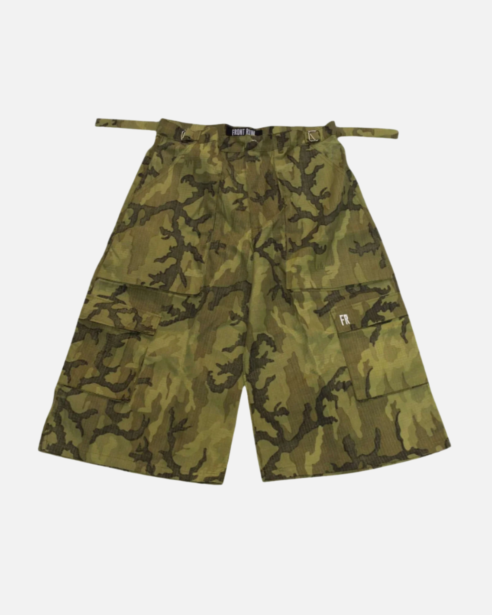 MULTIPOCKET EXTRA WIDE CARGO SHORTS GREEN