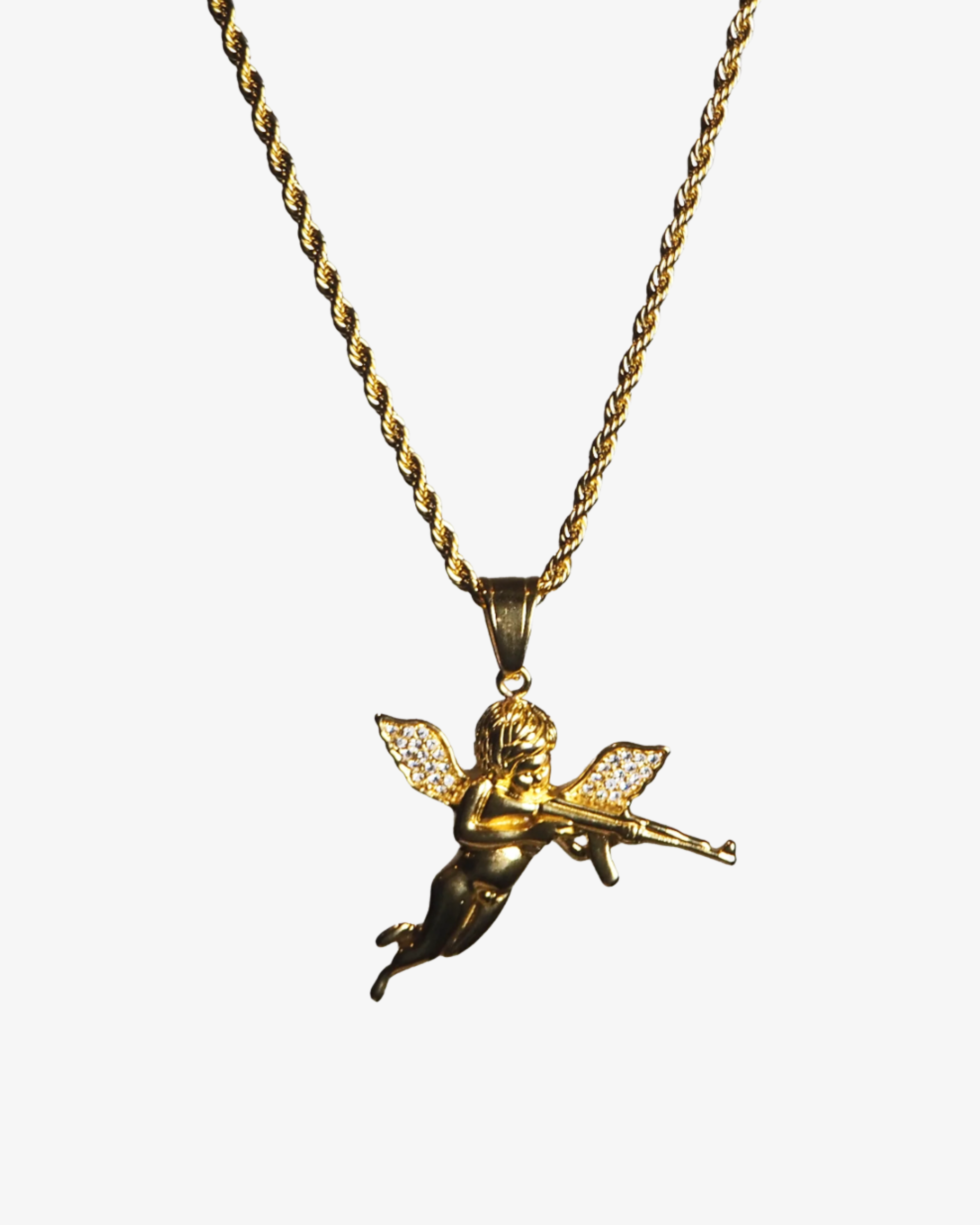Piece #33 "Gold Cupid Necklace" by DkSide