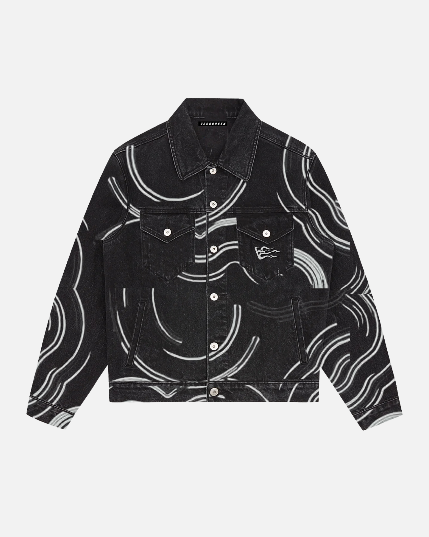 Circles V1 Denim Jacket - Black
