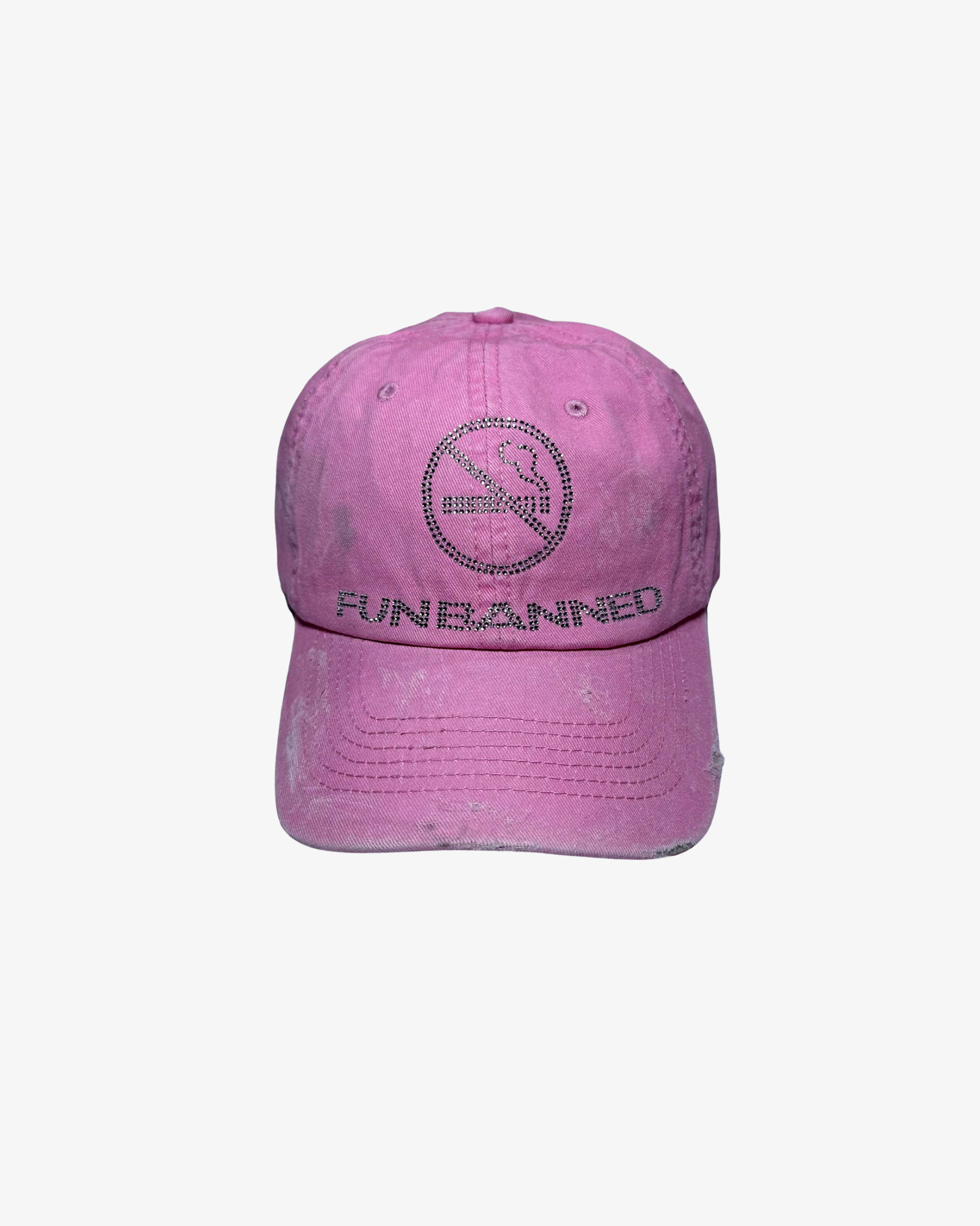 FUN BANNED CAP WASHED PINK