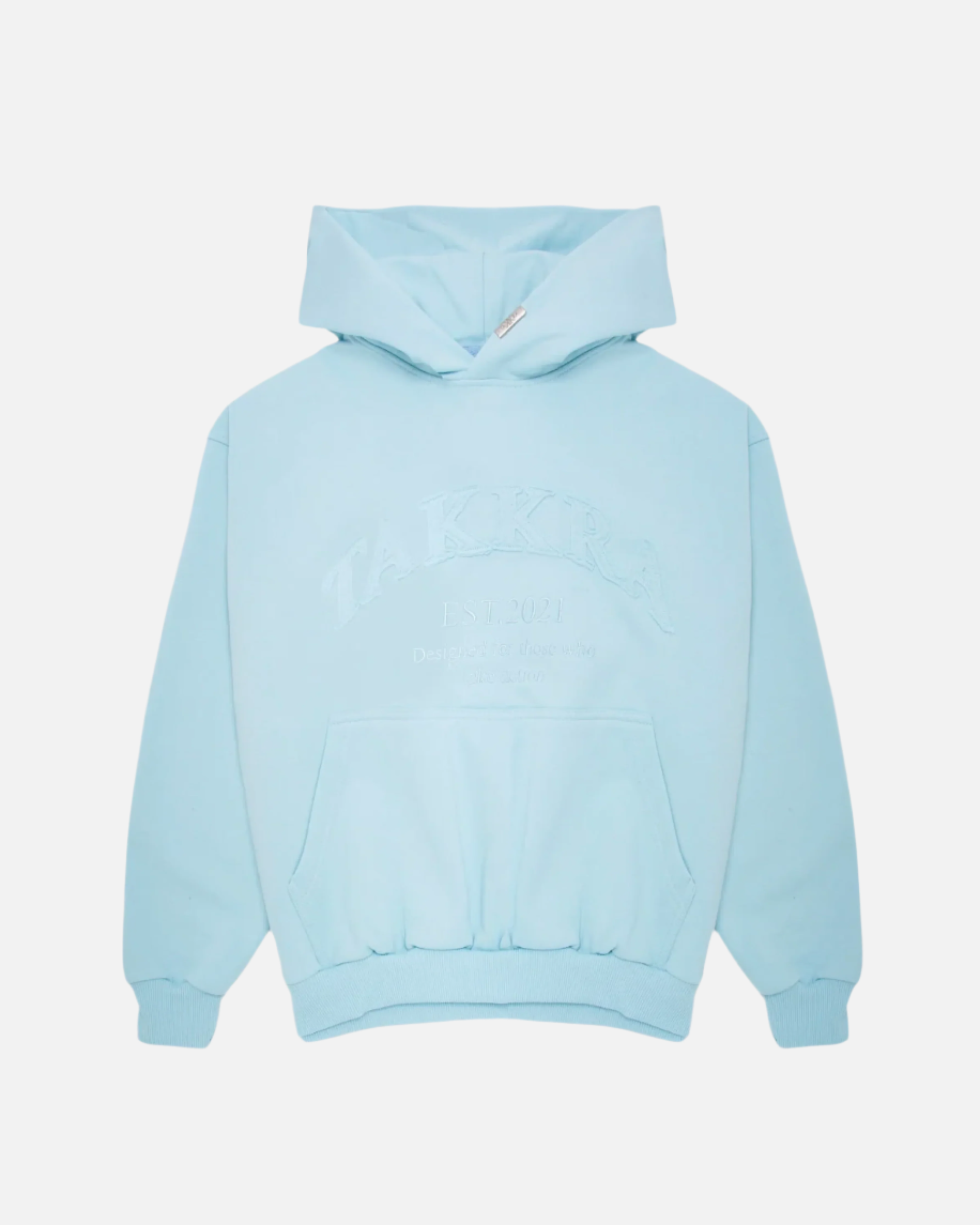 Distressed Hoodie Sky Blue