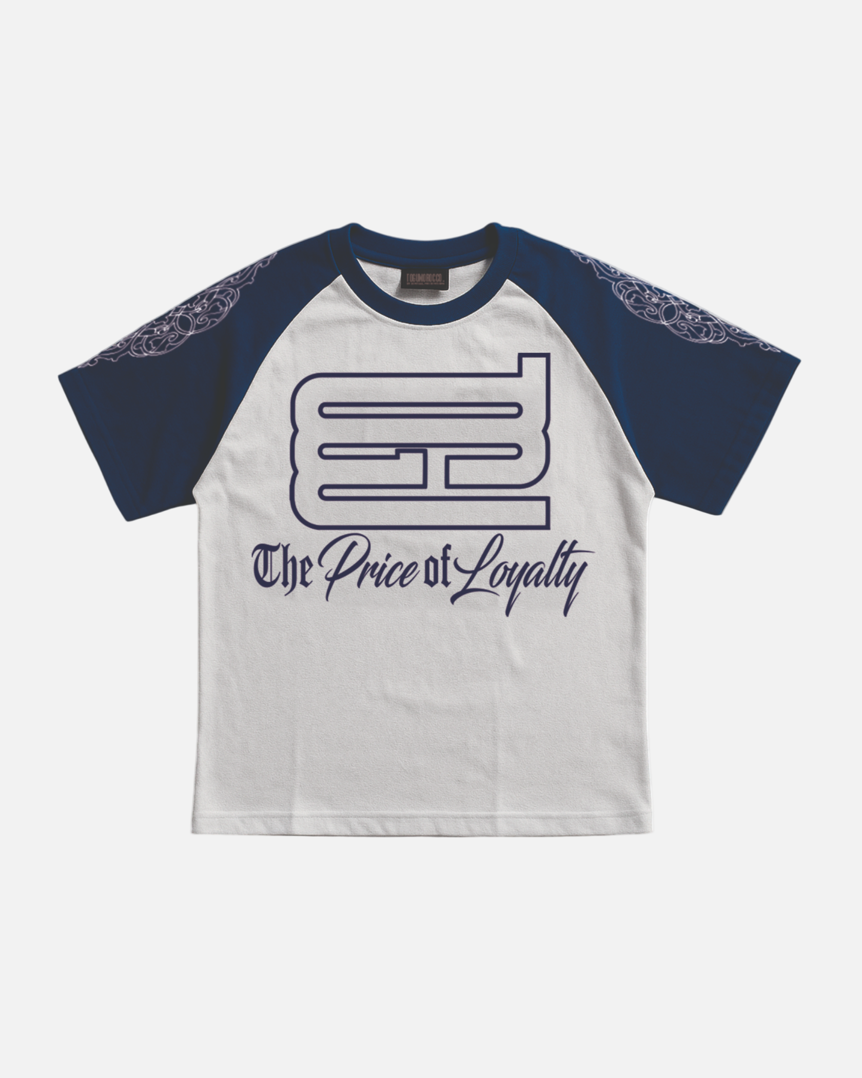 Blue raglan t-shirt