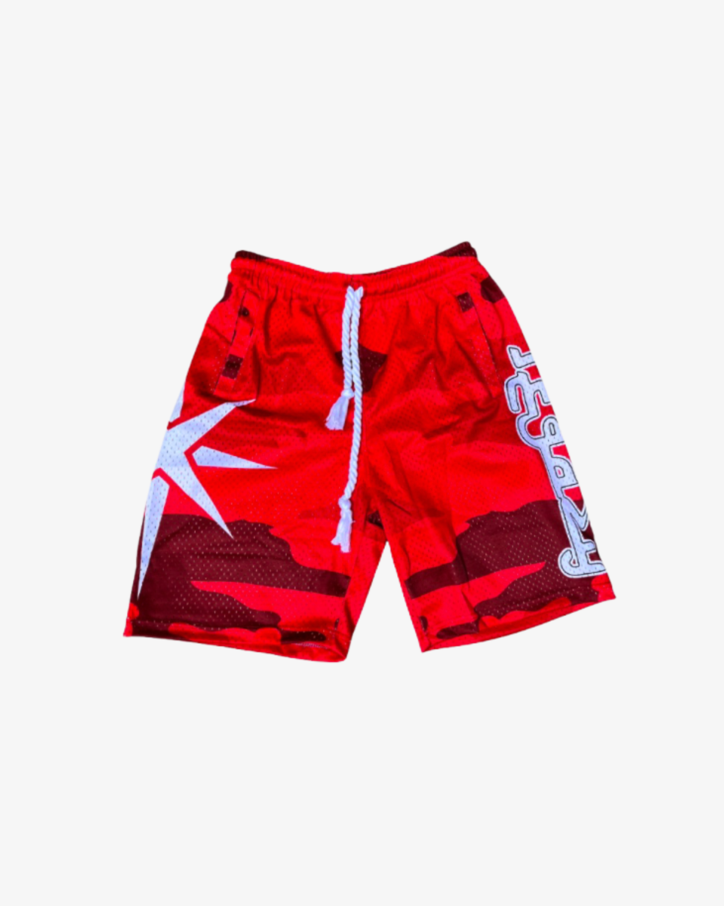Shorts Camo Red