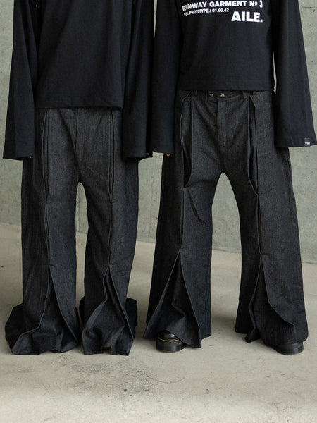 BLACK DENIM XXL PANTS
