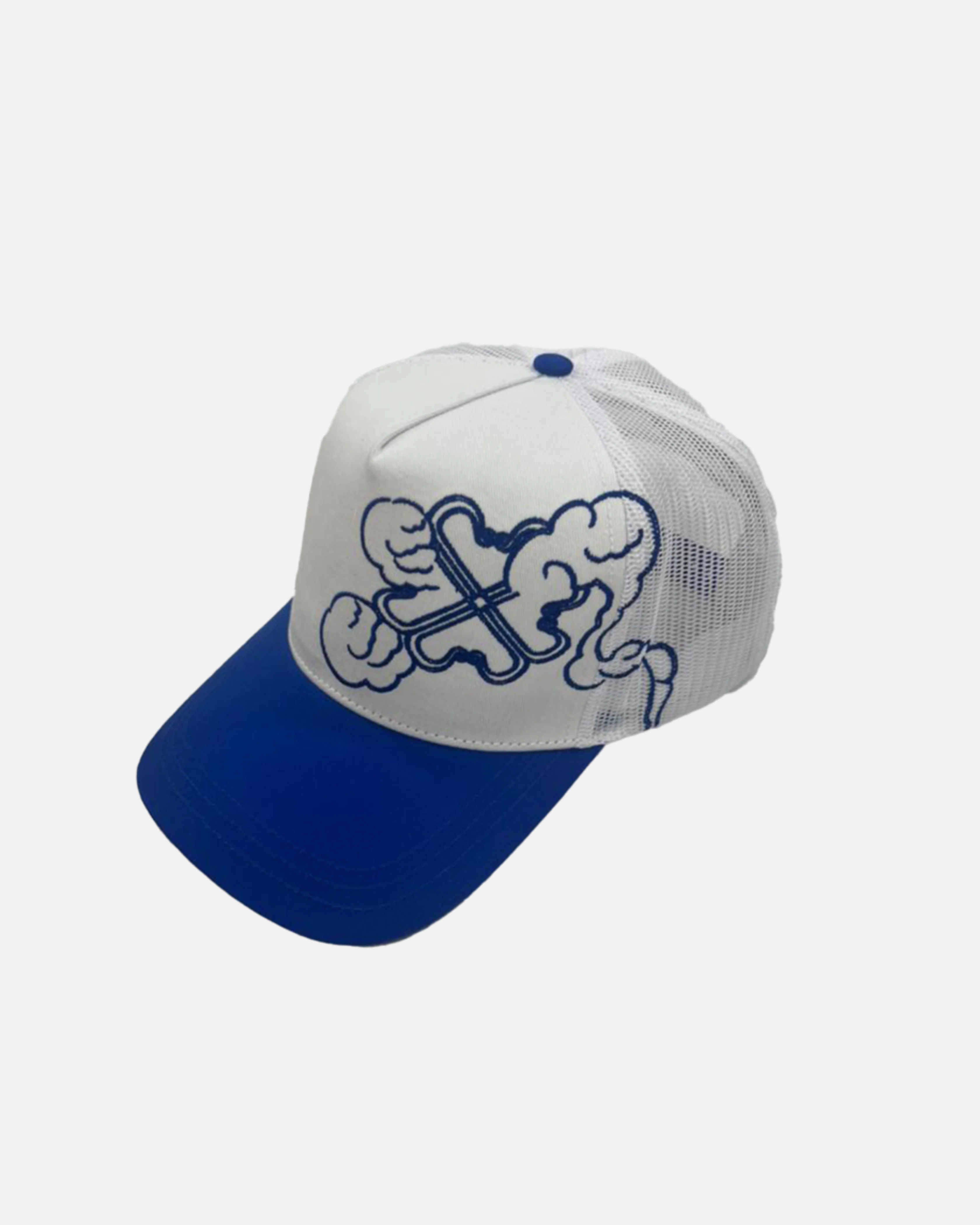 WHITE/BLUE TRUCKER