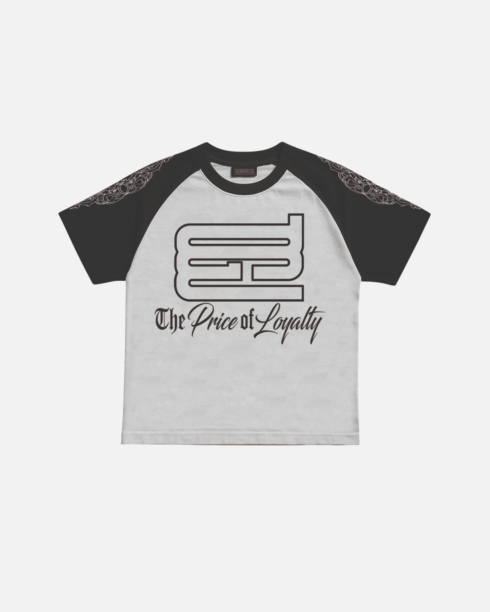 Black raglan t-shirt