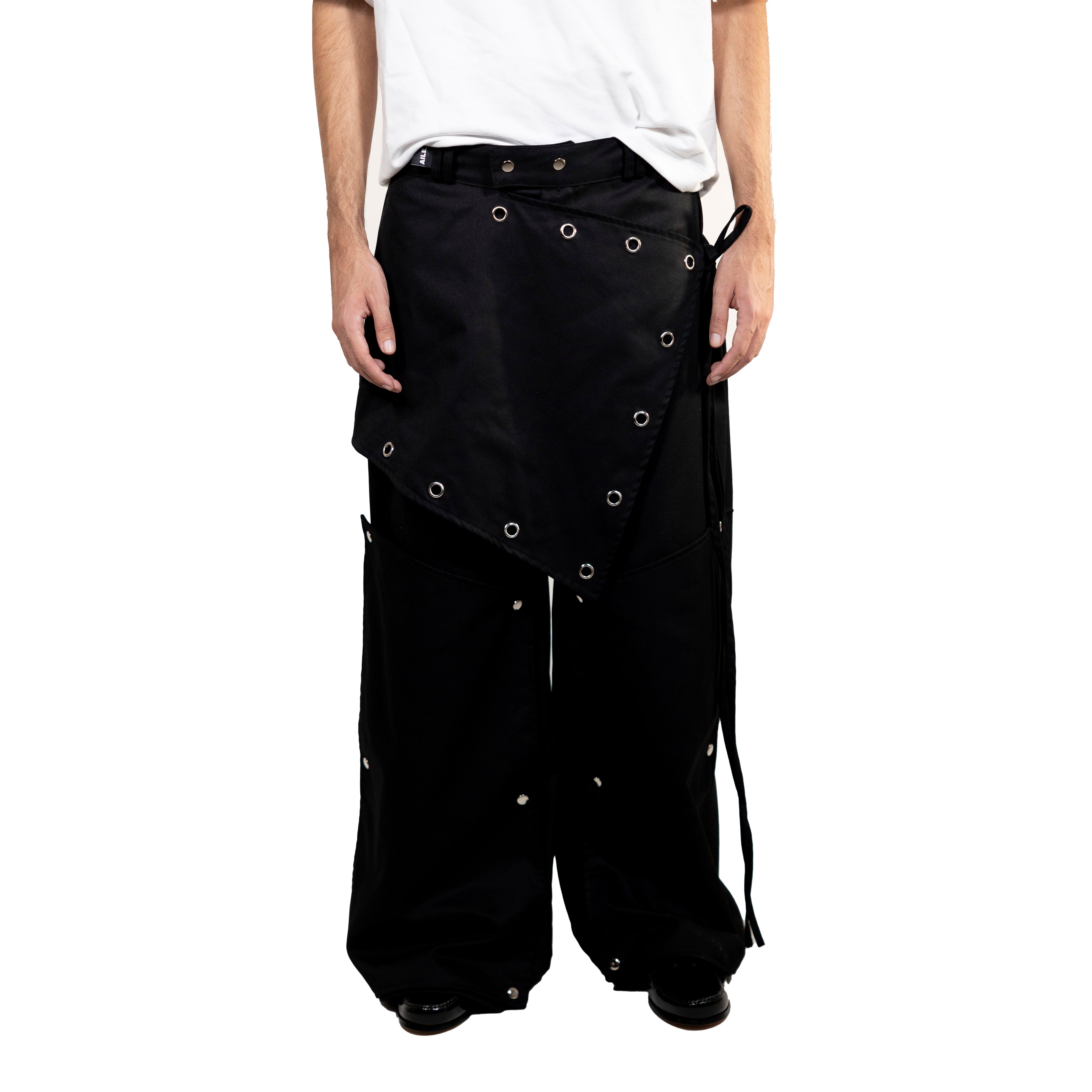 SKIRT-PANTS WITH HOLES - "THE BED".