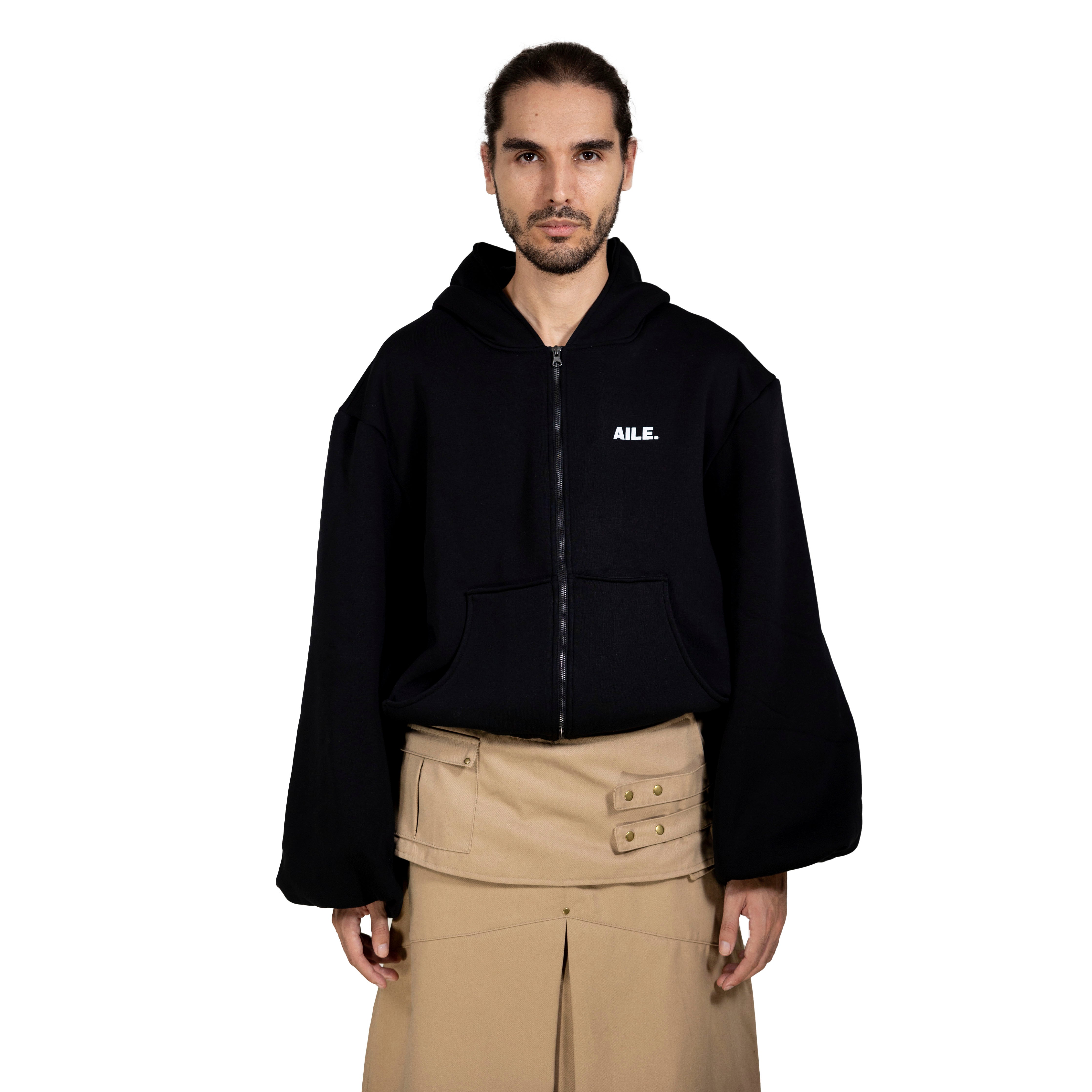 AILE ZIPPER HOODIE - "THE BED".