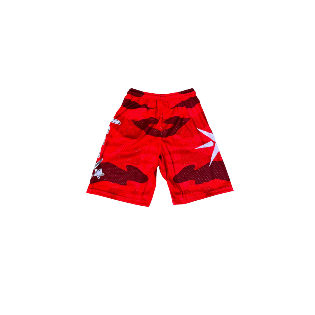 Shorts Camo Red