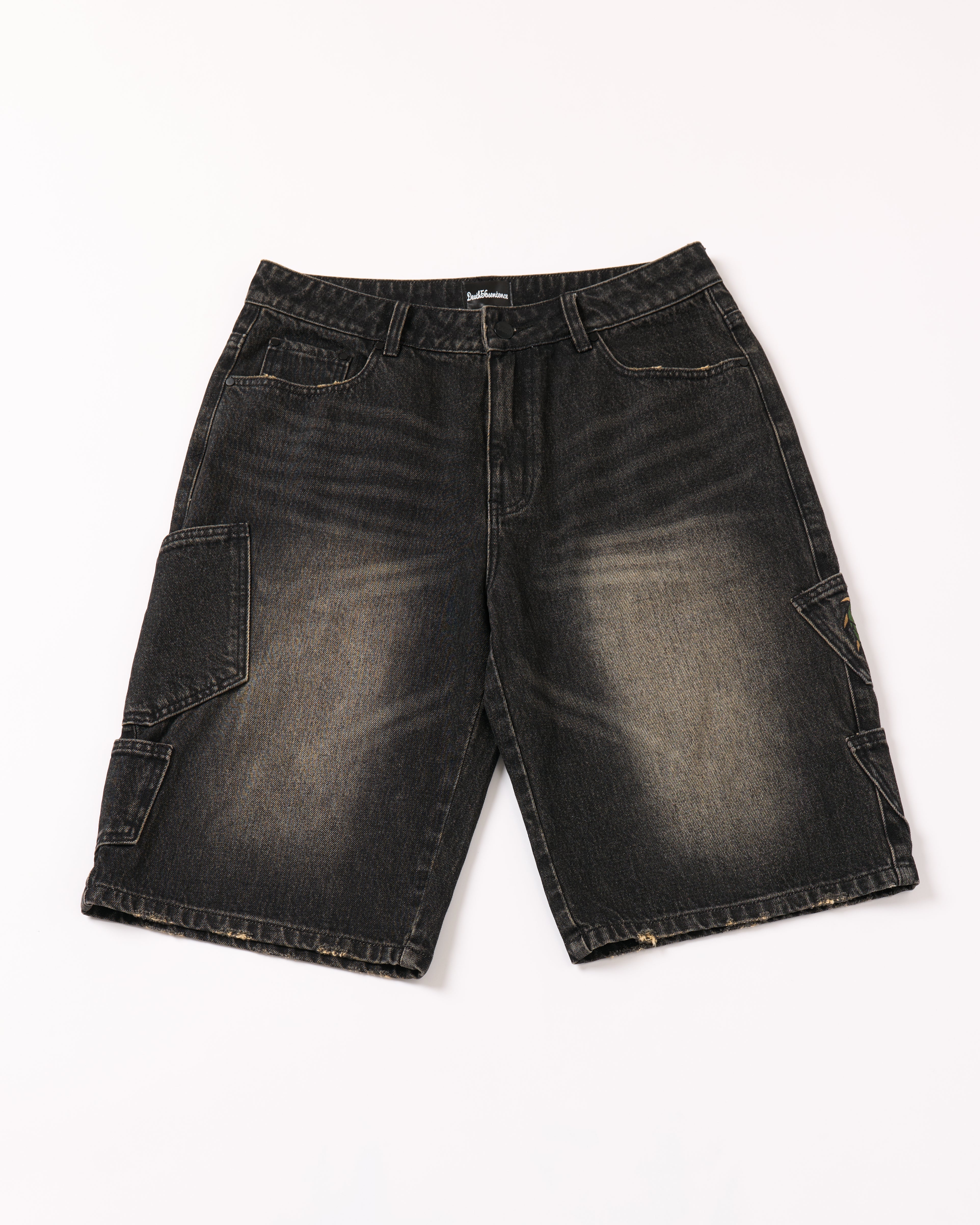 “Dragon” embroidery jorts PREORDER