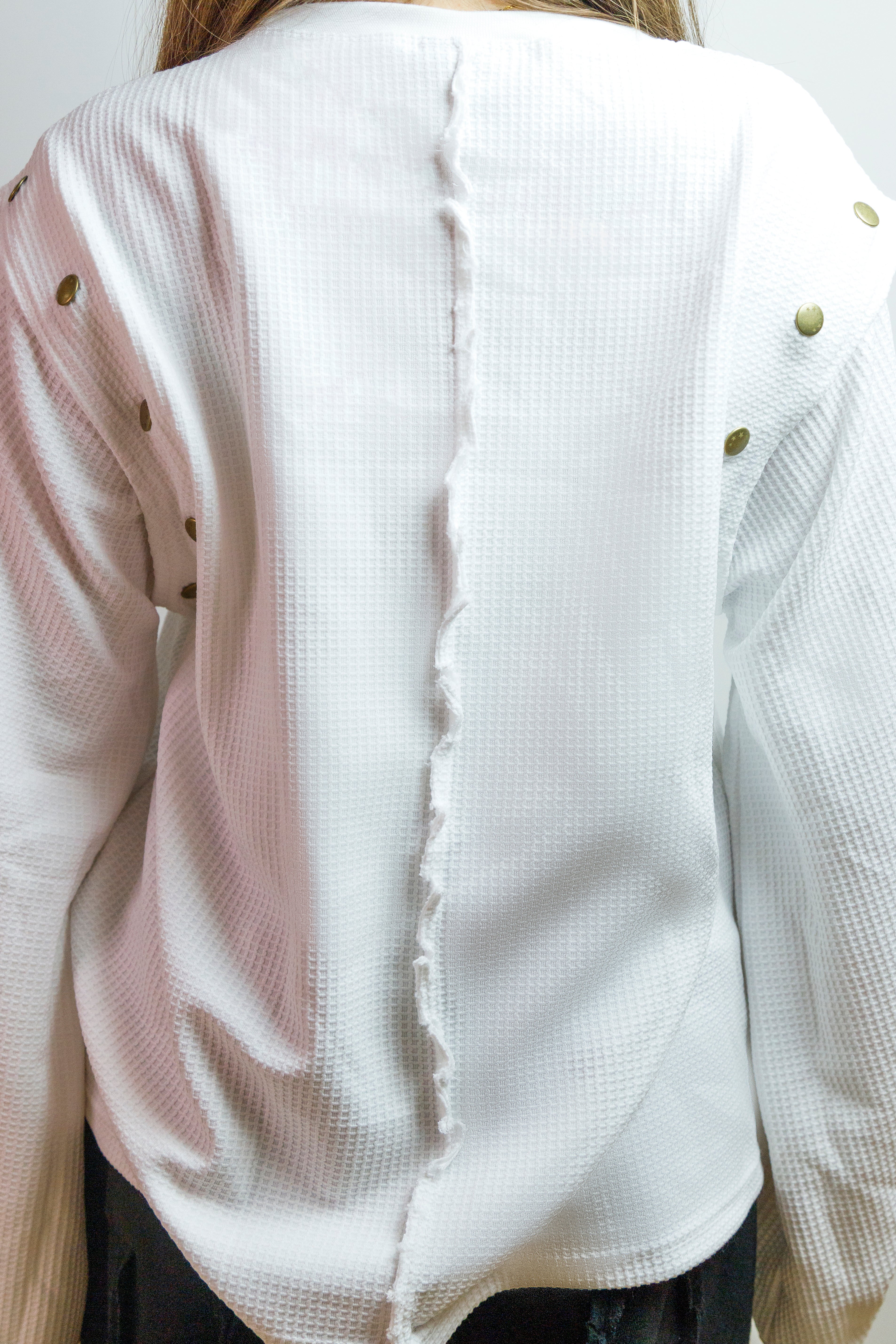 LongSleeve Vest 2x1 Tee White