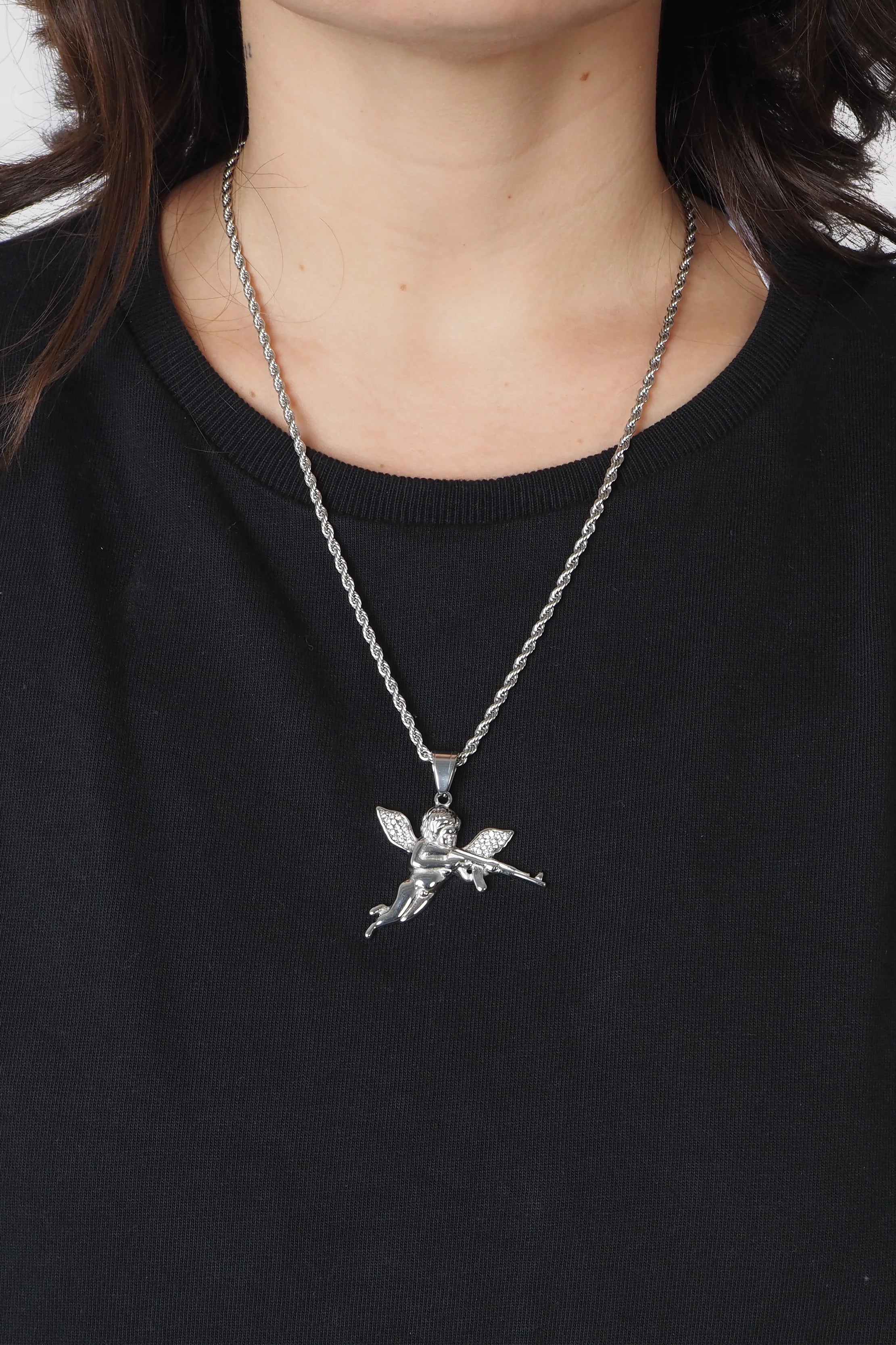 Piece #34 "Silver Cupid Necklace" by DkSide