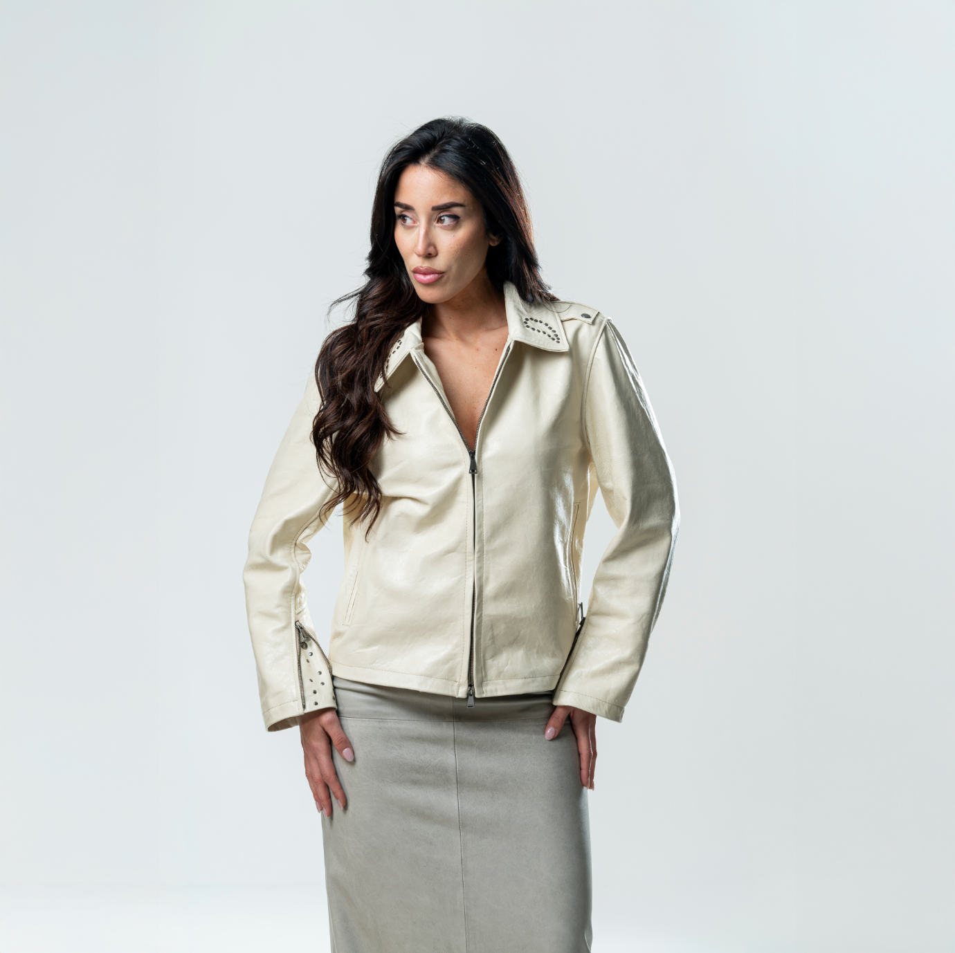 Milk Leather Jacket