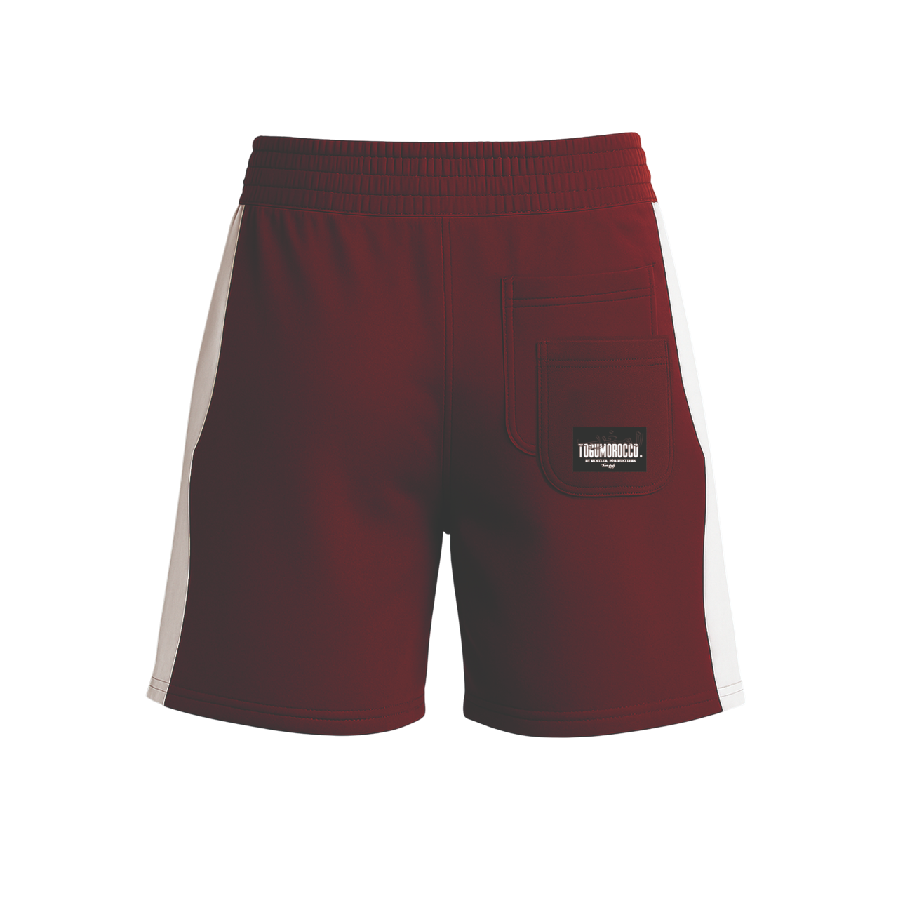 Burgundy Blockside Shorts