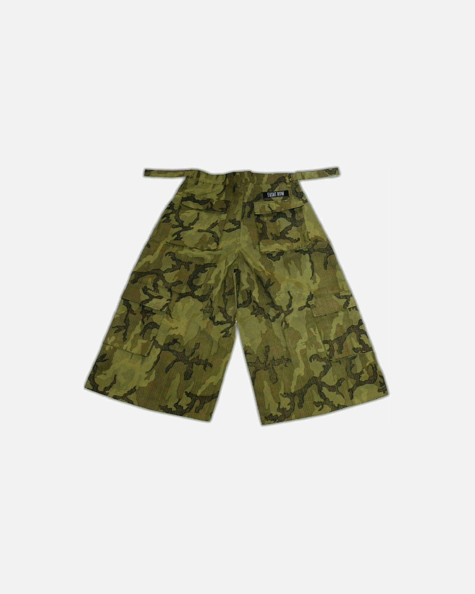 MULTIPOCKET EXTRA WIDE CARGO SHORTS GREEN | FrontRowEU