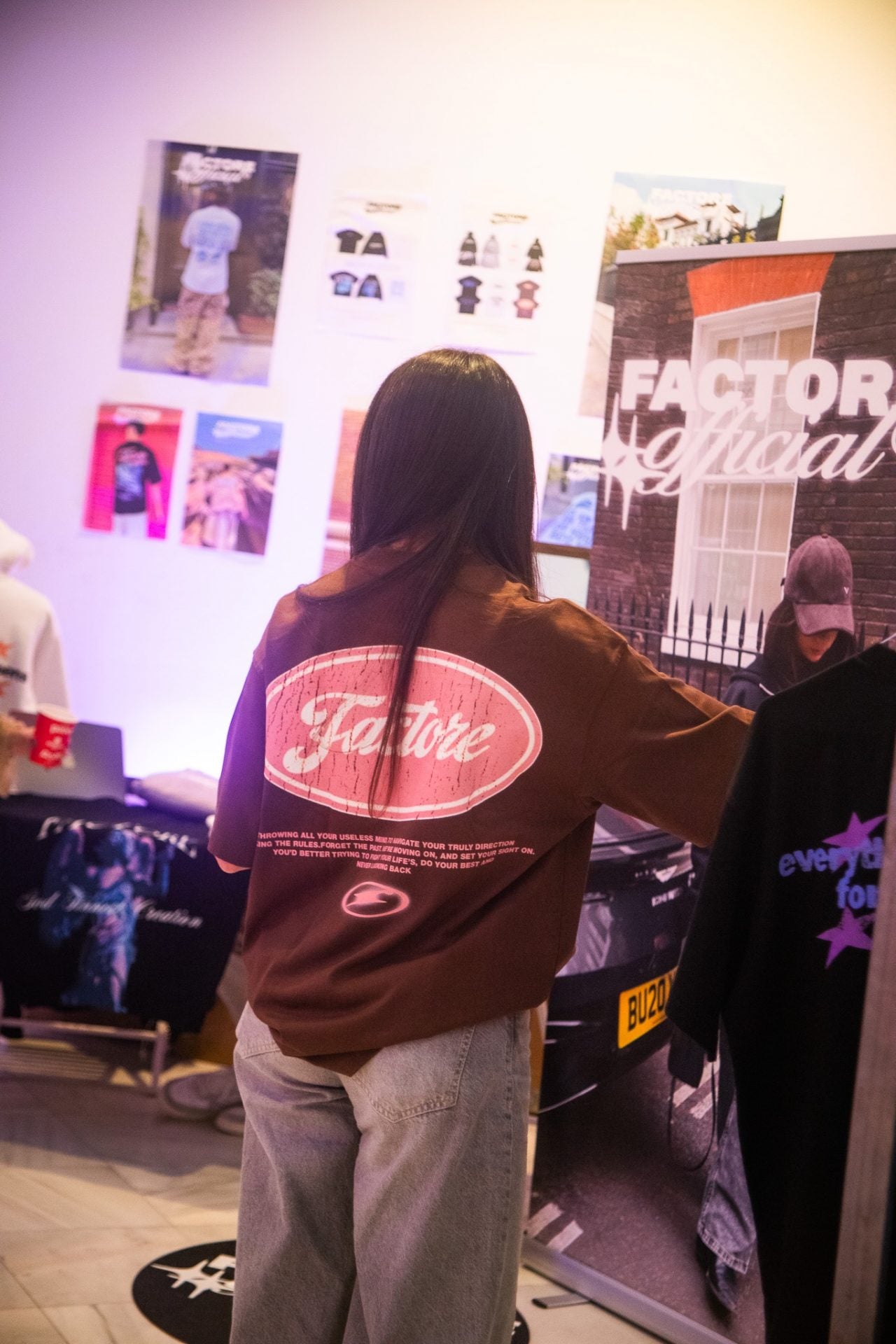Brown Pink Factore 2024T- shirt