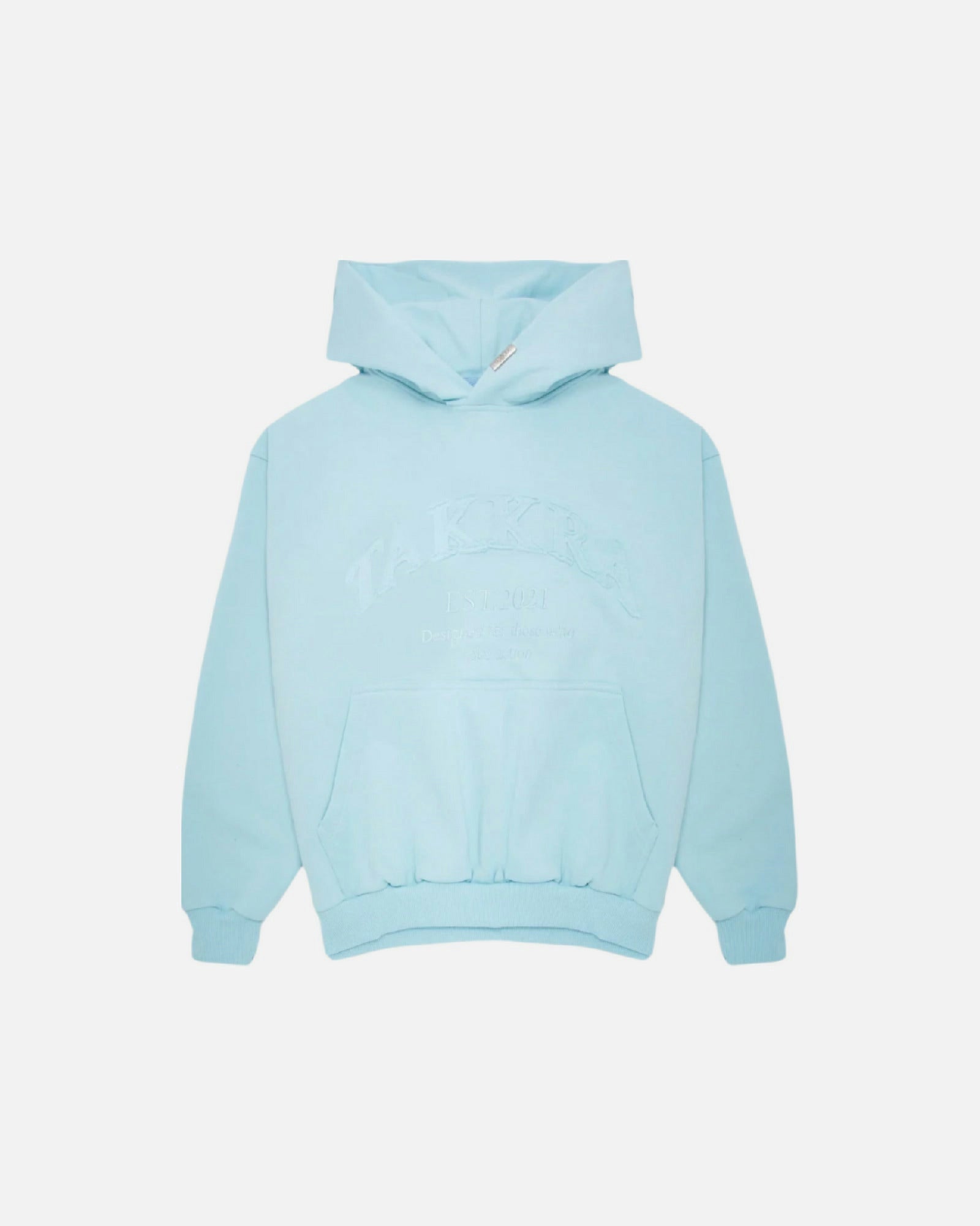 Distressed Hoodie Sky Blue