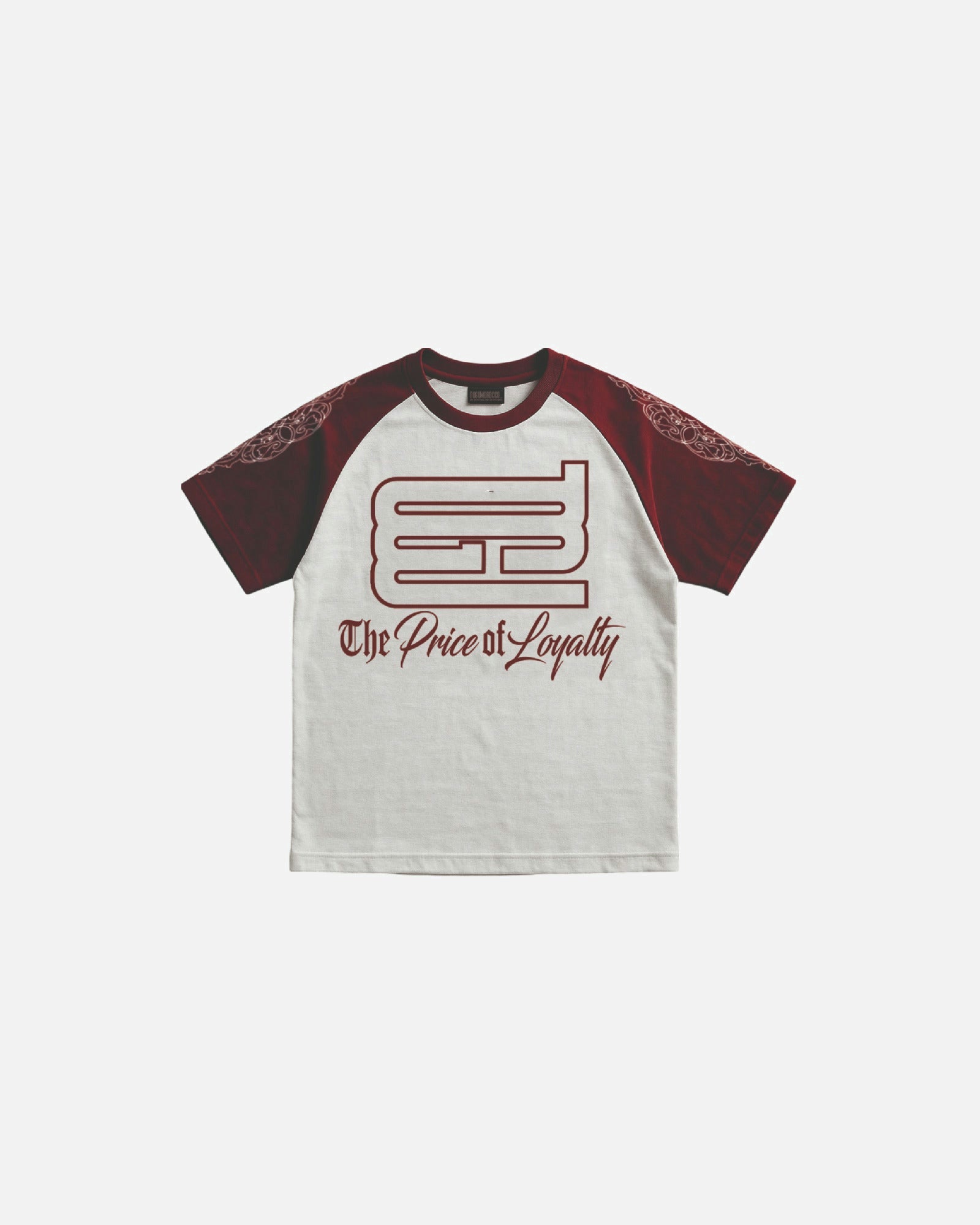 Burgundy raglan t-shirt
