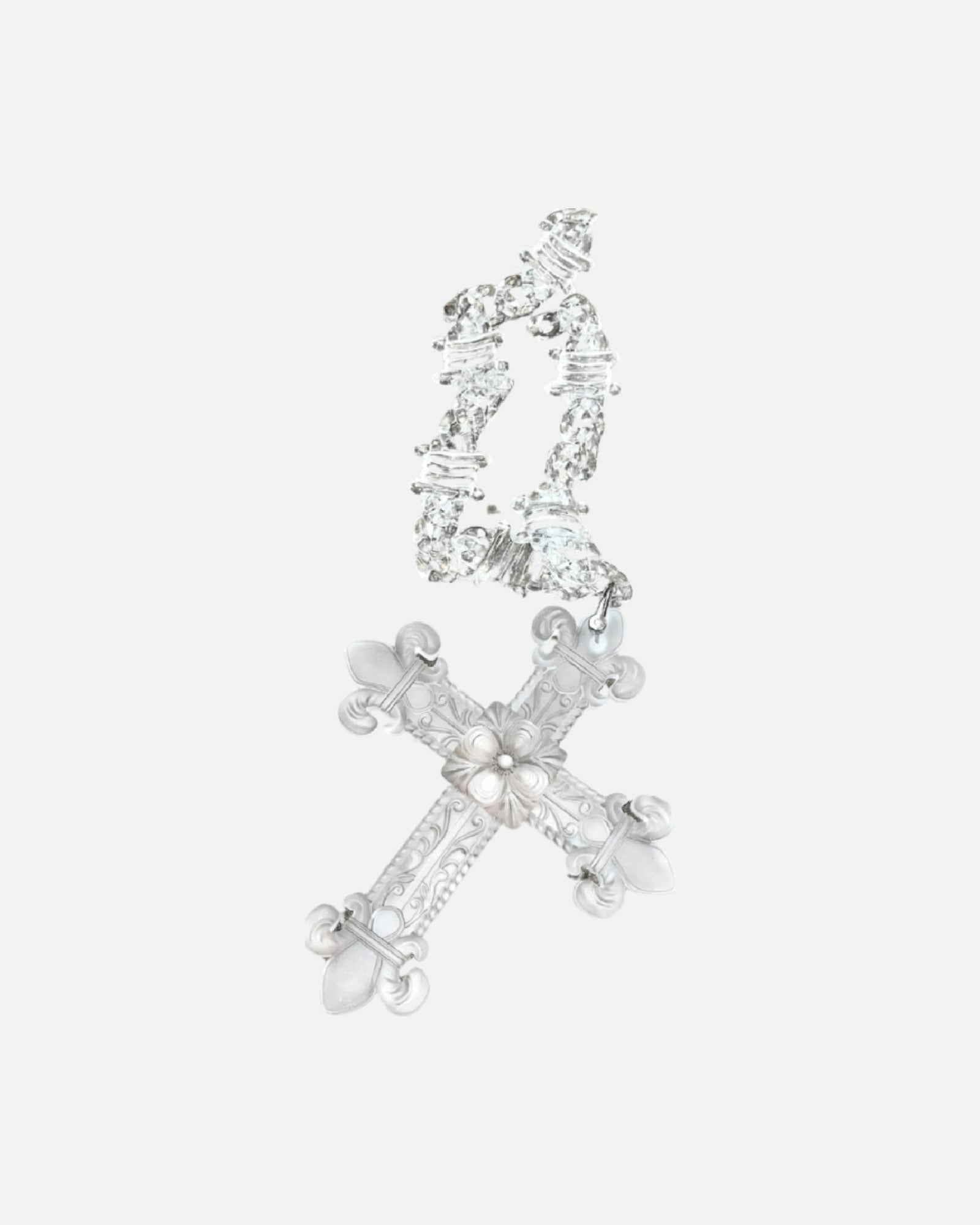 Cross glassy chain