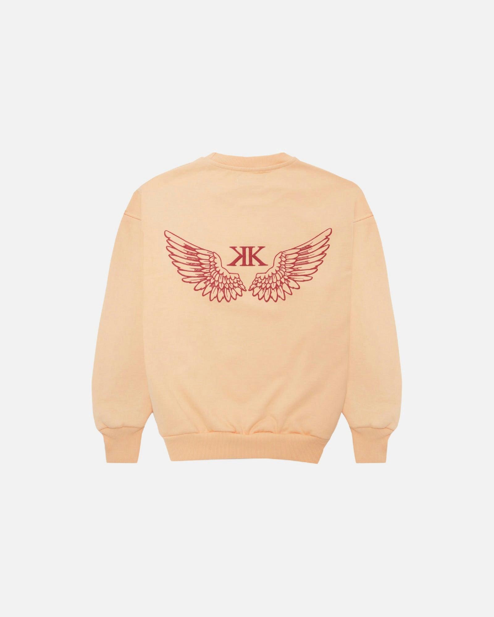 Wings Crewneck Peach Orange