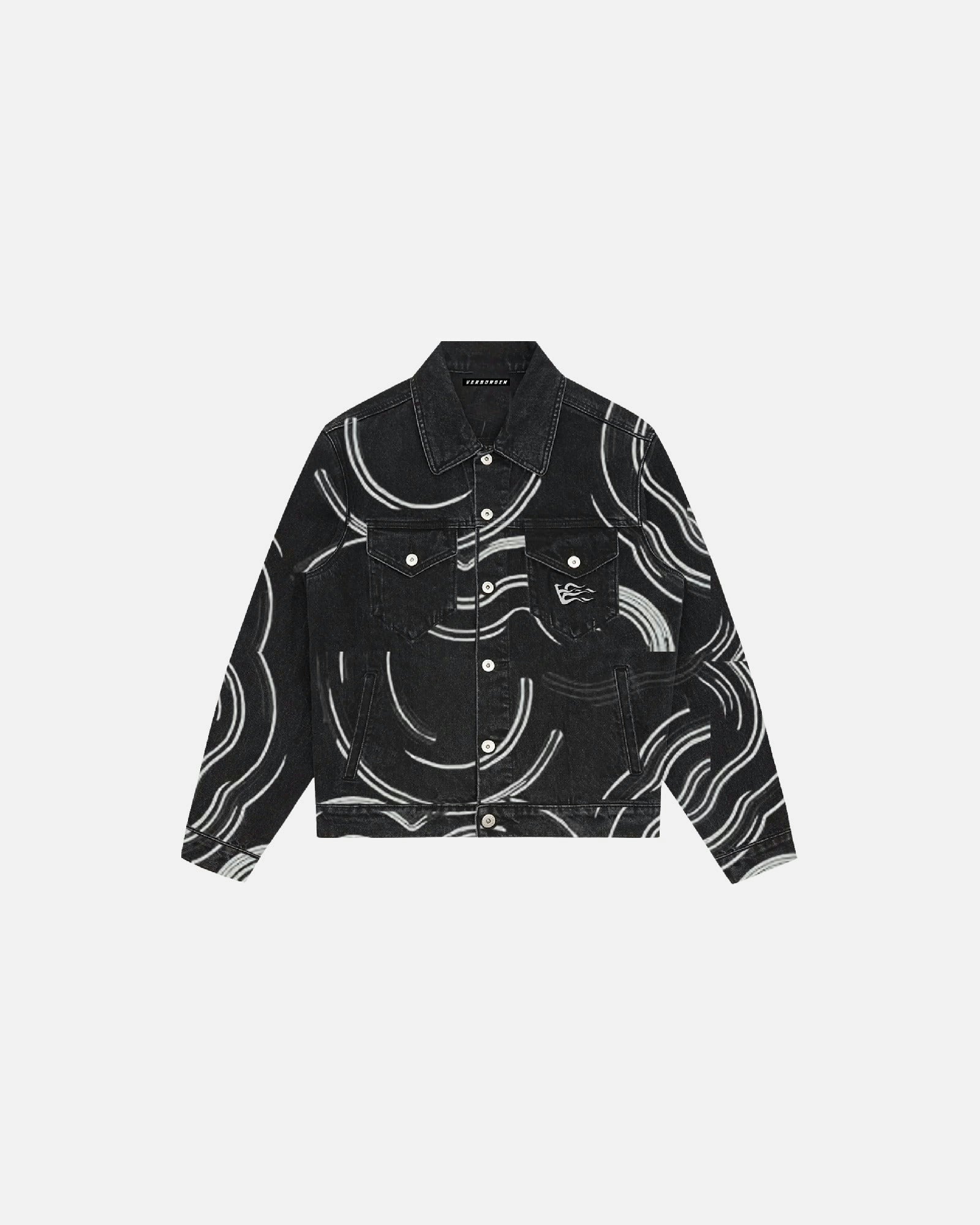 Circles V1 Denim Jacket - Black