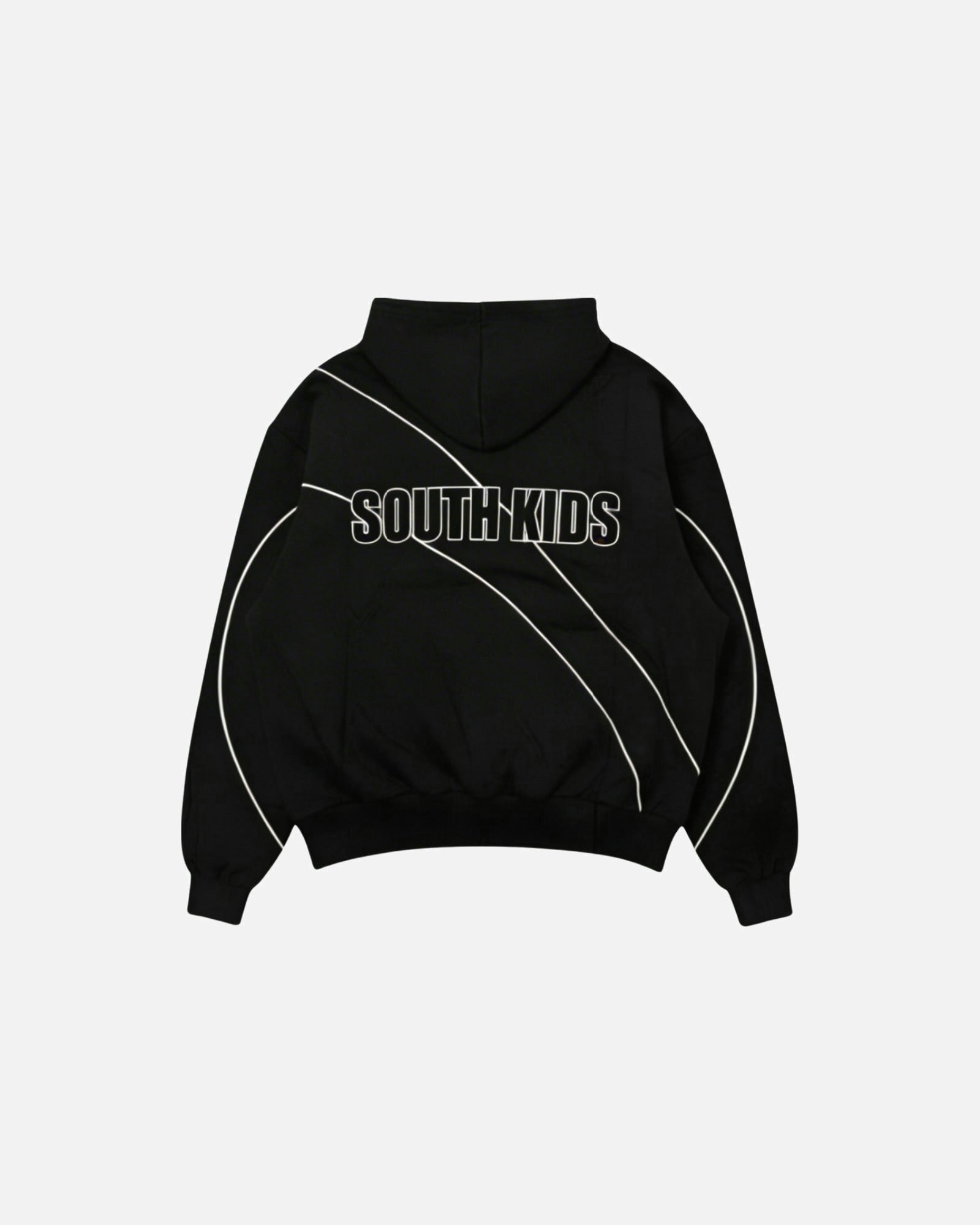 Patchwork Hoodie Black