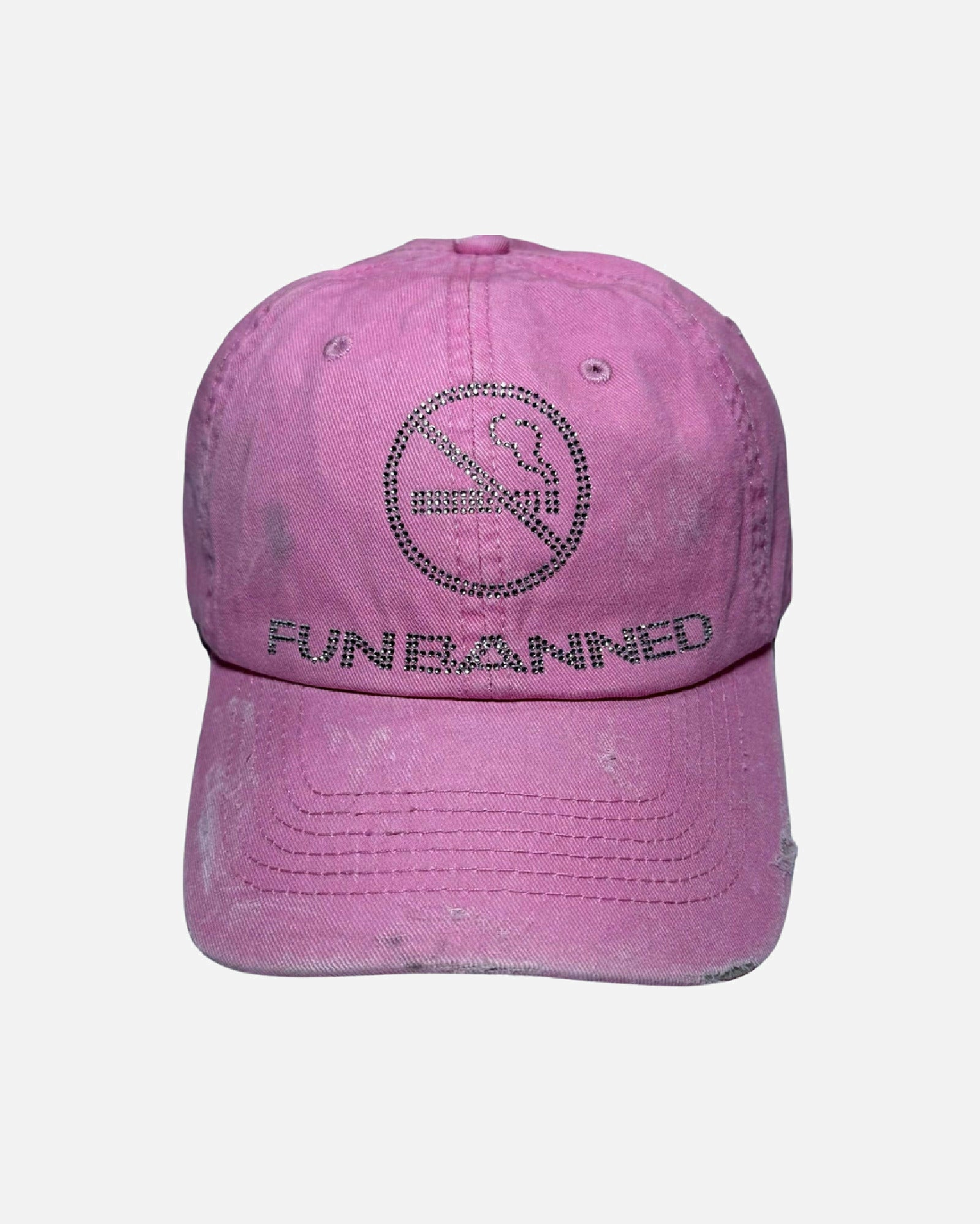 FUN BANNED CAP WASHED PINK