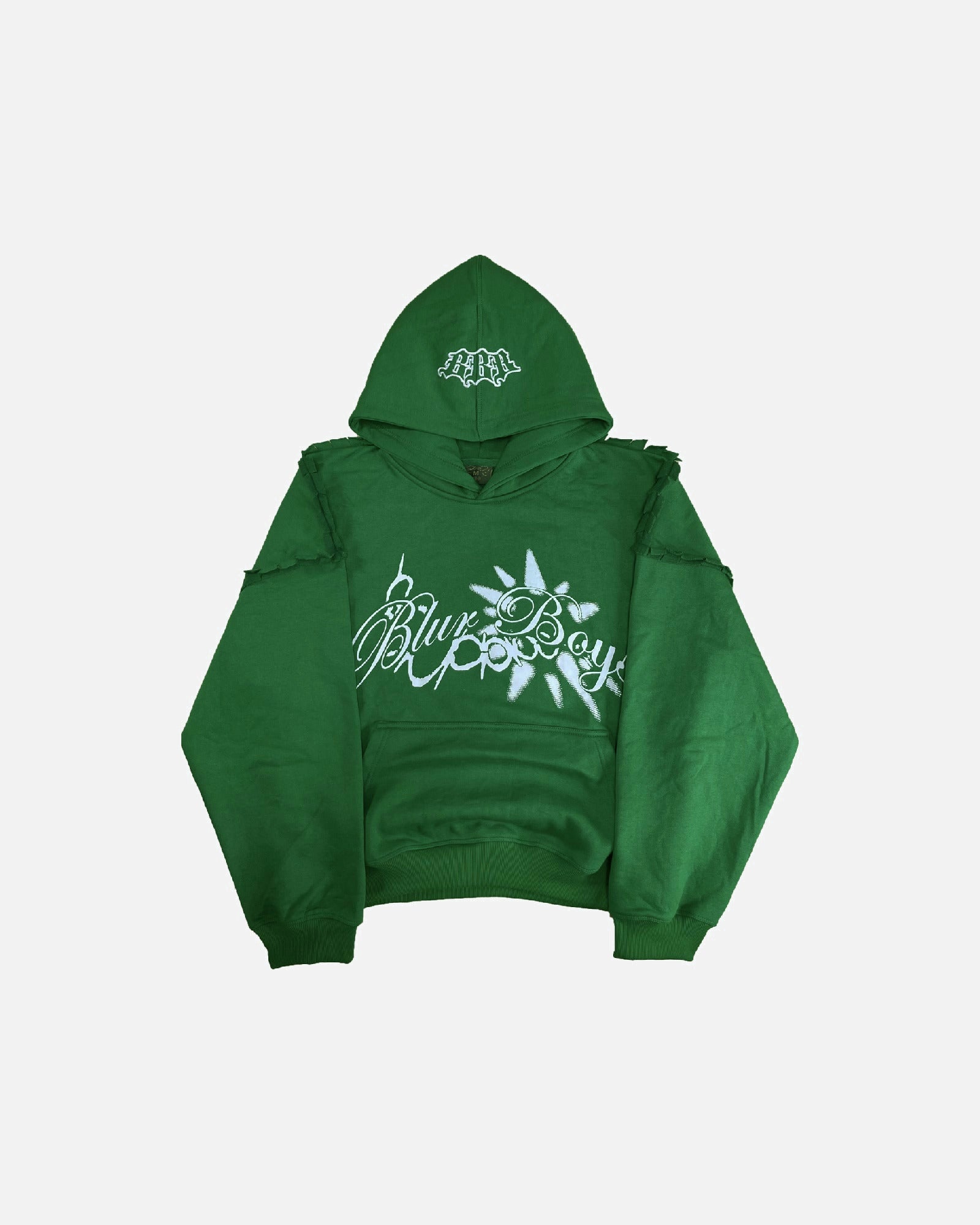 Blur Hoodie Green/White