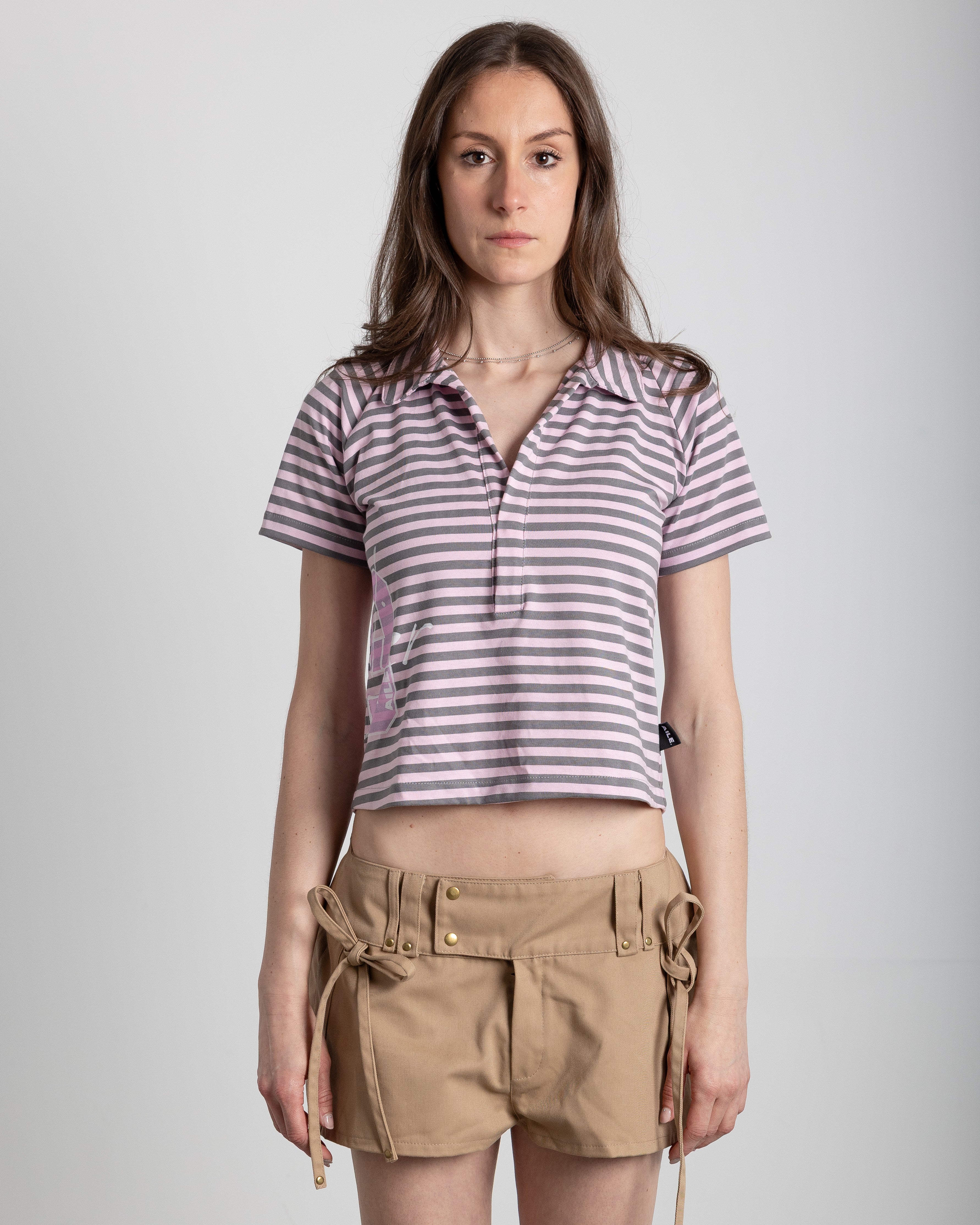 RANGLAN DOUBLE STRIPED POLO