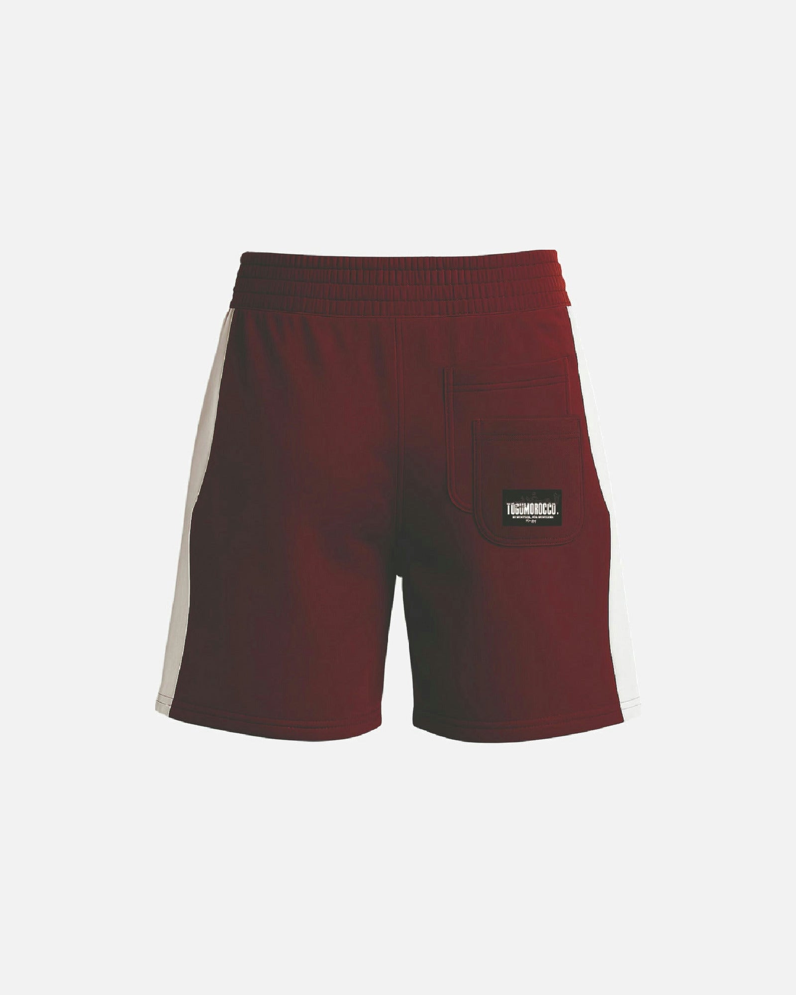 Burgundy Blockside Shorts